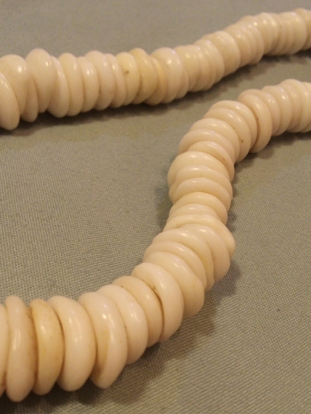 Cream Beaded Necklace - Women's Jewelry - Picture 2 of 5